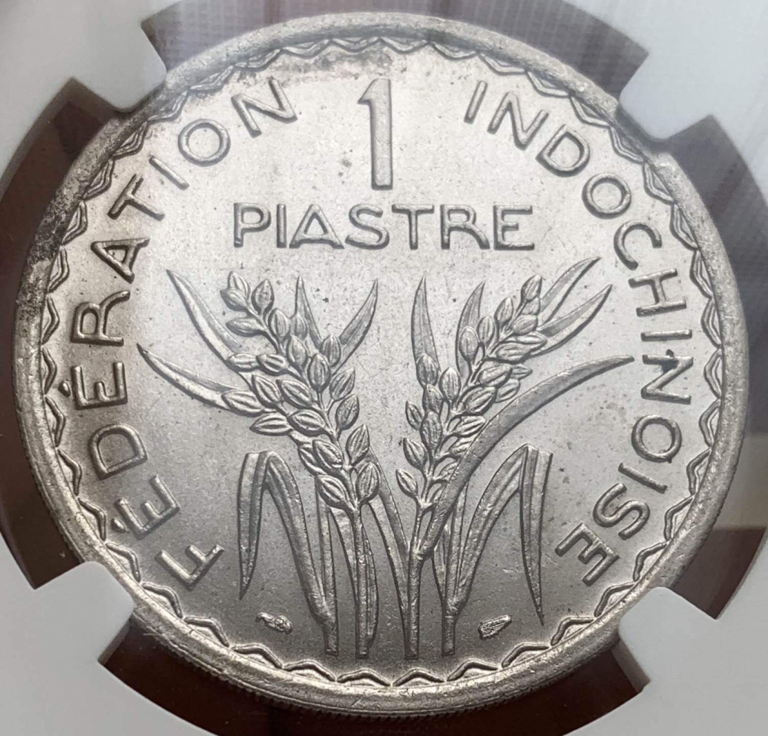 瓶子🏺第87期拍卖会 法属支拿1947年1皮  NGC MS64