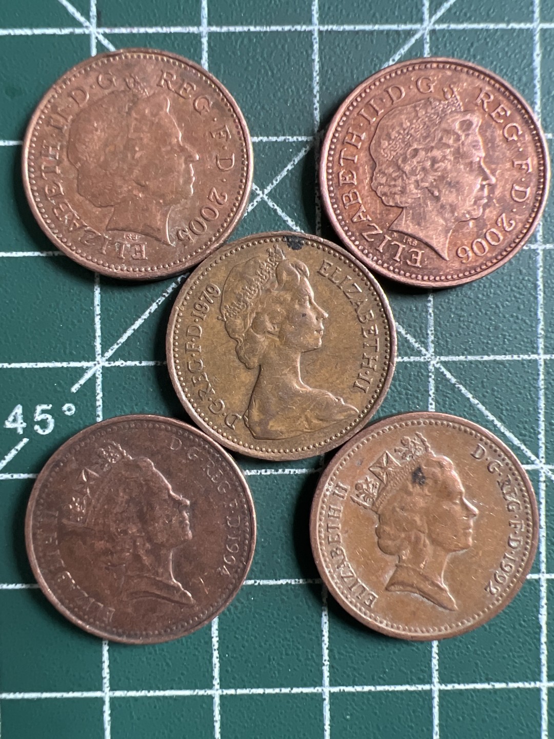 泡泡堂第289期  世界硬币 （无押金，捡漏，全场20包邮，偏远地区除外，接收代拍业务） 一便士五枚