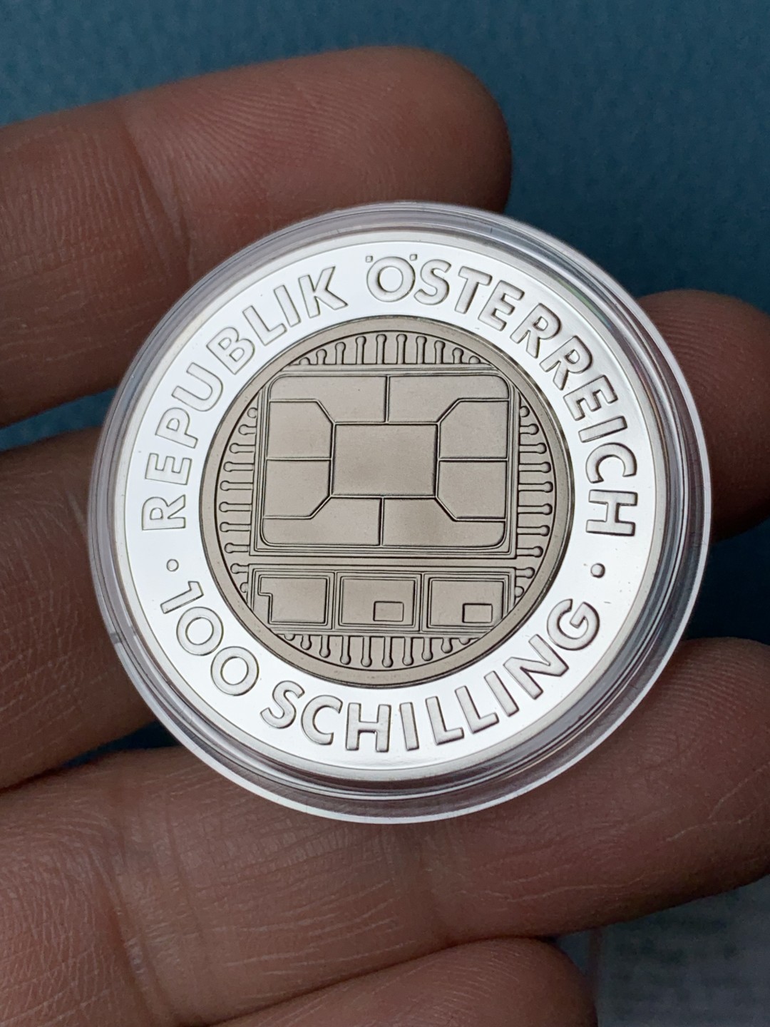 《竞宝斋》第154场-周日，周一，周四 3场 (全场包邮) 奥地利2000年 100先令铌币 含银90%
