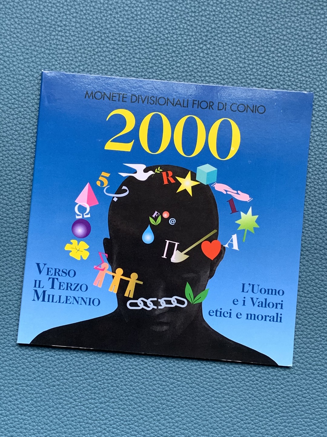 《竞宝斋》第154场-周日，周一，周四 3场 (全场包邮) 圣马力诺2000年 八枚套 其中最大的5000里拉是银币 