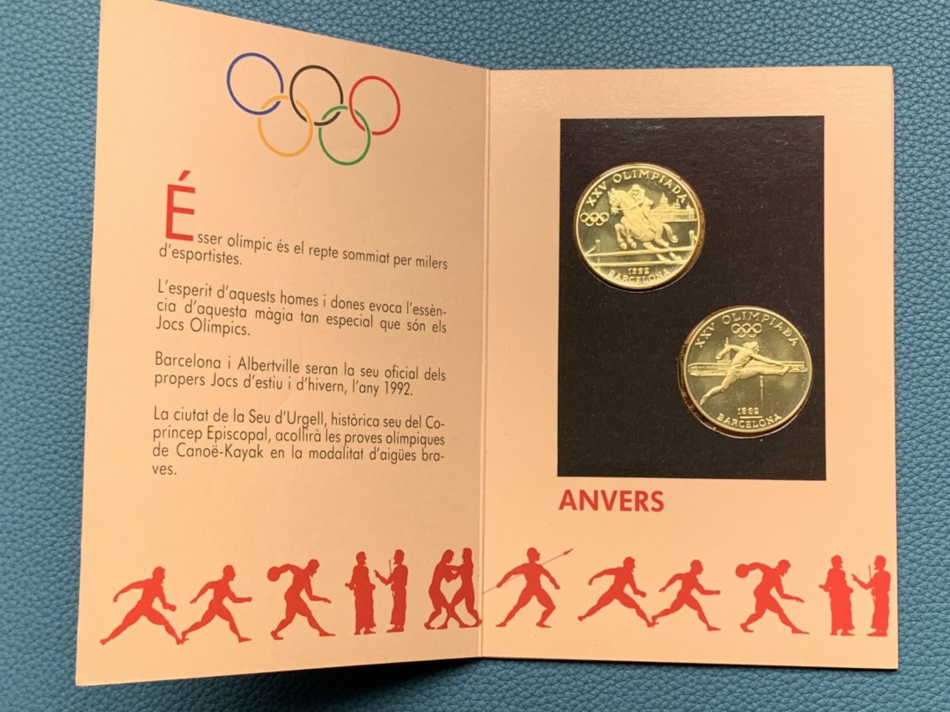 《竞宝斋》第154场-周日，周一，周四 3场 (全场包邮) 安道尔1992年 巴塞罗那奥运 20第纳尔一对 ，单枚16克925银