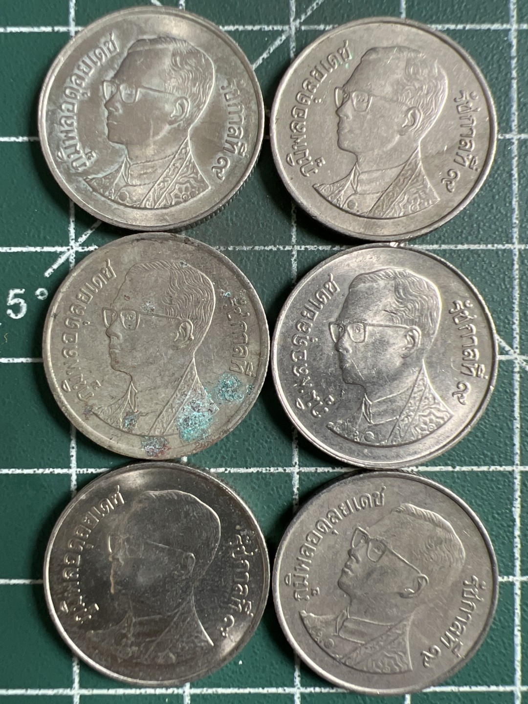 泡泡堂第281期  世界硬币 （无押金，捡漏，全场20包邮，偏远地区除外，接收代拍业务） 泰国一铢6枚