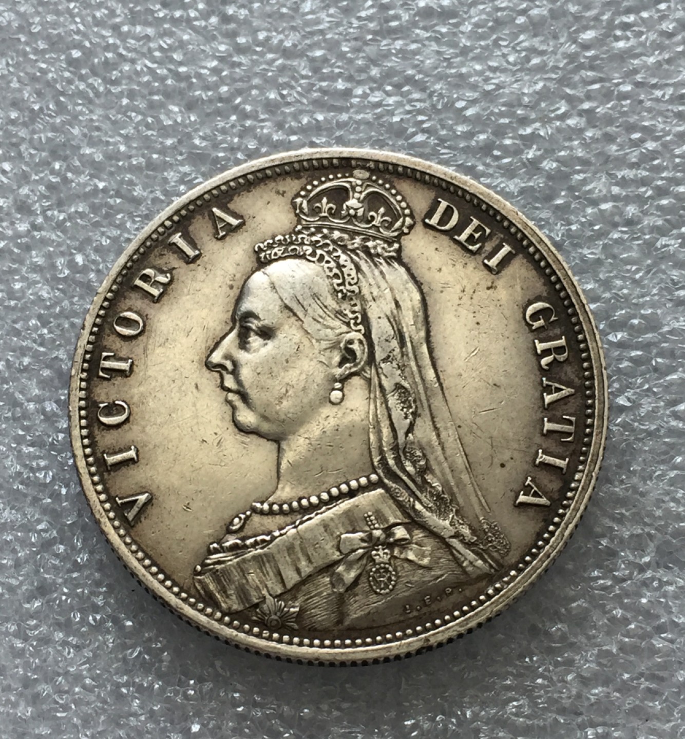 方圆集藏第三期专场 11217-英国1887年维多利亚女王半克朗银币