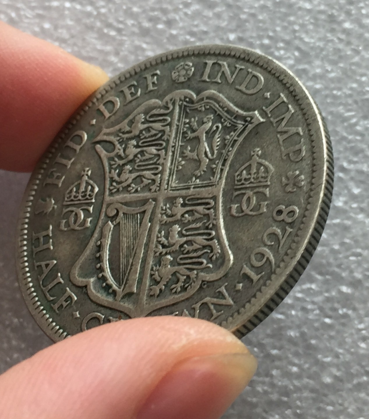 方圆集藏第三期专场 7050-英国1928年乔治五世半克朗银币