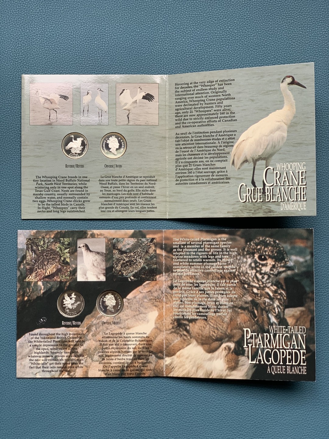 《竞宝斋》第154场-周日，周一，周四 3场 (全场包邮) 加拿大1995年 珍惜动物系列 四枚套精制银币 50分 非常稀少 成套更少见