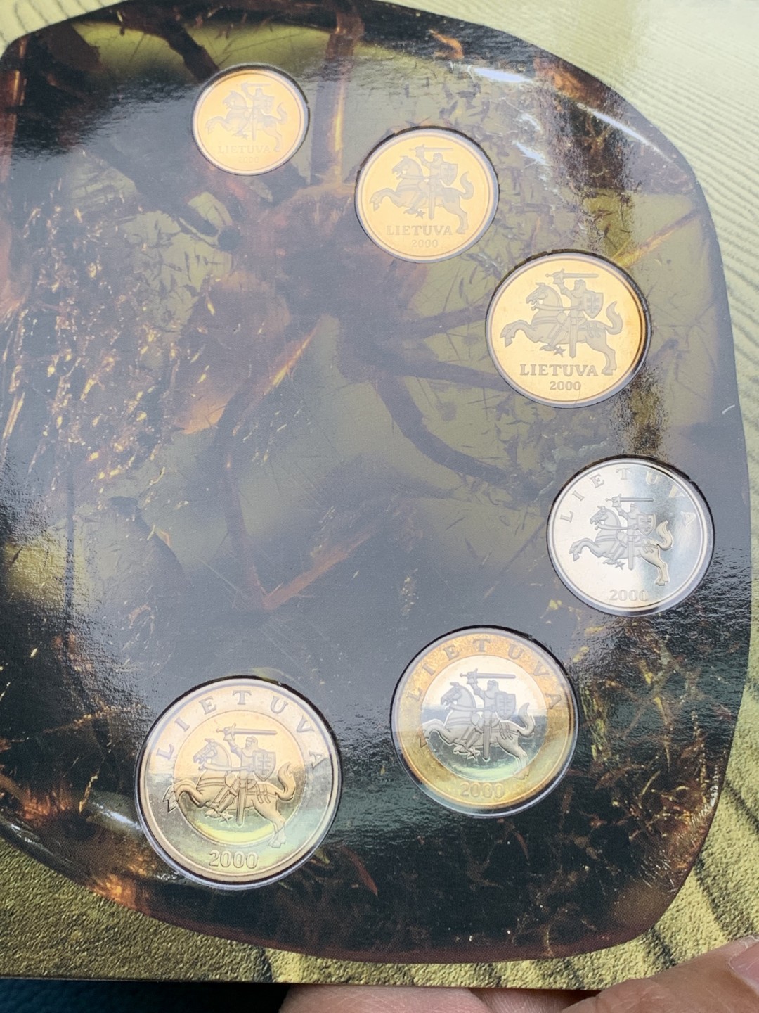 《竞宝斋》第154场-周日，周一，周四 3场 (全场包邮) 拉脱维亚 2000年六枚套 BU品 原厂封装