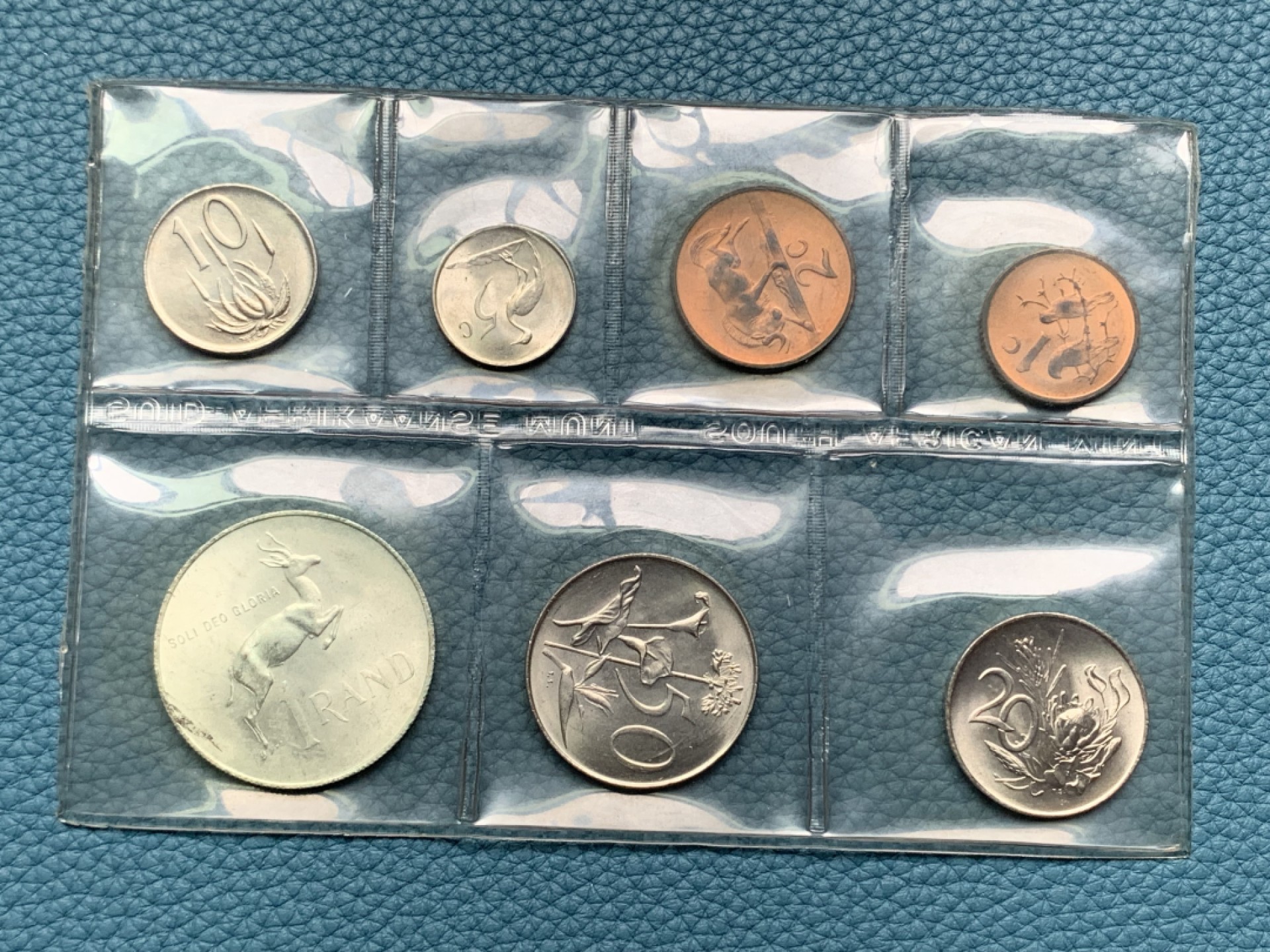 《竞宝斋》第154场-周日，周一，周四 3场 (全场包邮) 南非1968年 七枚套不同面值 其中最大的小鹿1兰特是银币 少见