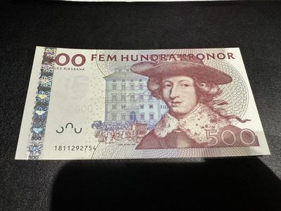 《外钞收藏家》第二百六十二期（连拍第二场） - 瑞典500克朗 全新UNC