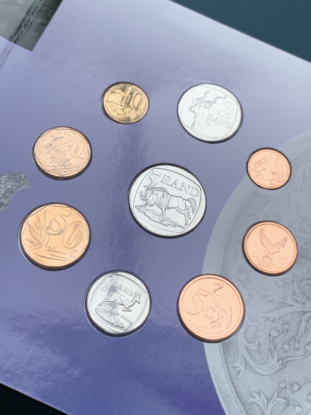 《竞宝斋》第154场-周日，周一，周四 3场 (全场包邮) 南非1999年 九枚套不同面值 BU品 珍稀动植物系列 非常少见的品种