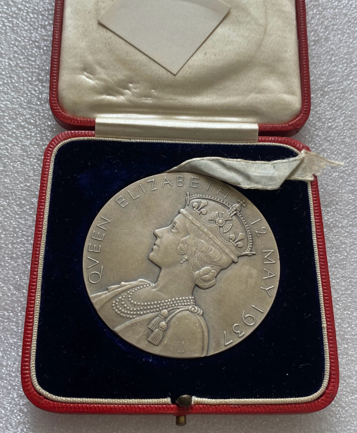 方圆集藏第三期专场 10734-英国1937年乔治六世和伊丽莎白王后加冕大银章