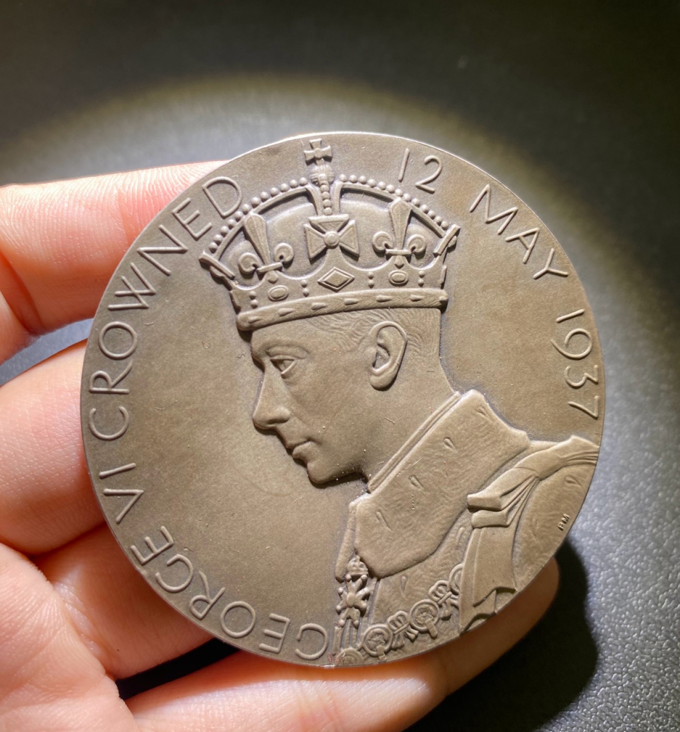 方圆集藏第三期专场 10734-英国1937年乔治六世和伊丽莎白王后加冕大银章