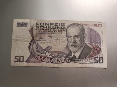 【专场20230413】西风东渐第XIV期——欧洲钞/币专场 - 【拍品003】奥地利1986版50先令流通品相无3457