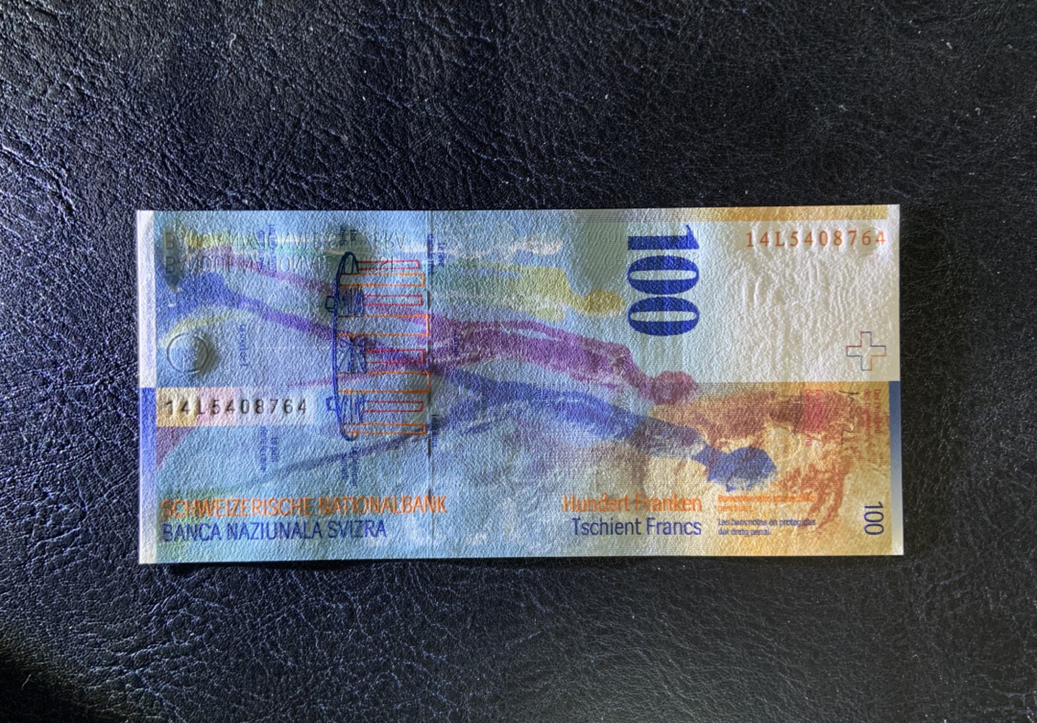 收藏联盟Quantum Auction 第251期拍卖  瑞士2014年100法郎 品相全新UNC