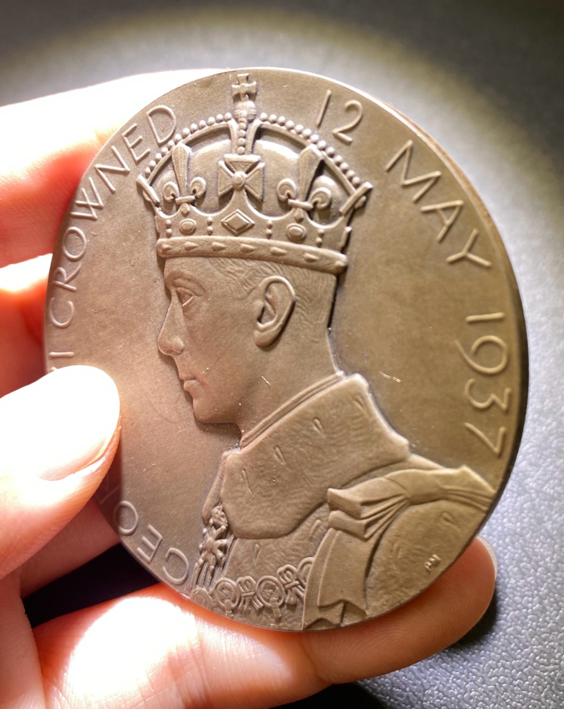 方圆集藏第三期专场 10734-英国1937年乔治六世和伊丽莎白王后加冕大银章