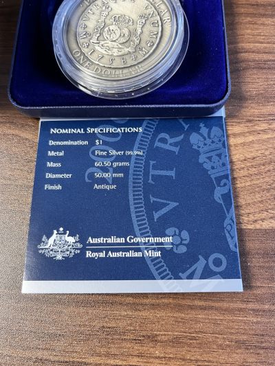 【海寧潮】澳大利亚2006年货币历史系列双柱仿古60.5克纪念银币带盒证书原价850