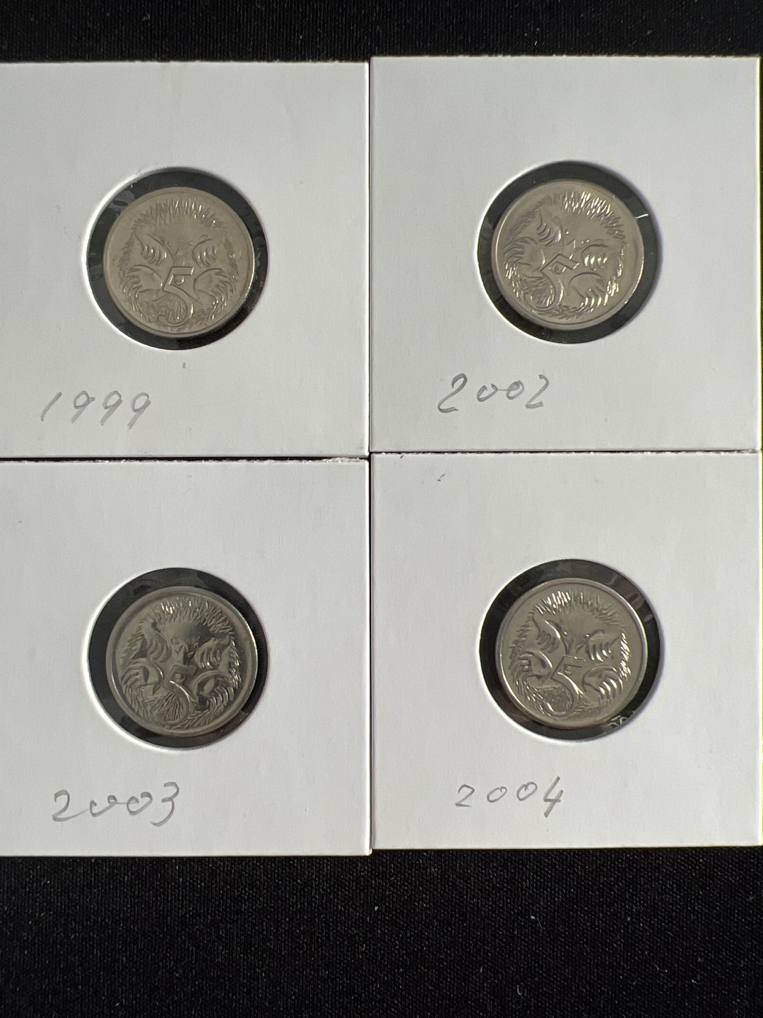 泡泡堂微拍第一 二 六幕硬币捡漏可累计专场👿👿，累计满二十元包邮，接受代拍业务 澳大利亚五分四枚不同年份