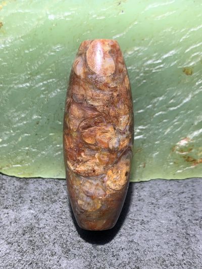 精美藏传血法螺石天珠一颗！ - 精美藏传血法螺石天珠一颗！