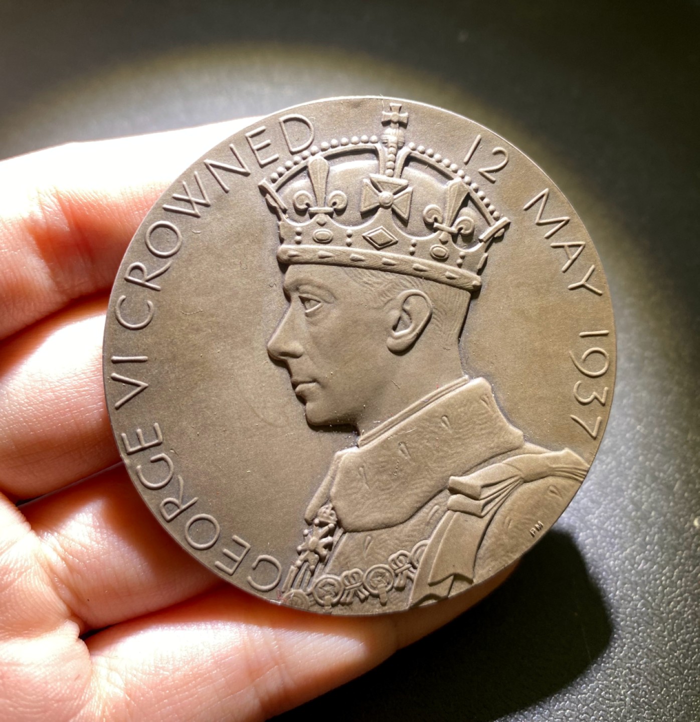 方圆集藏第三期专场 10734-英国1937年乔治六世和伊丽莎白王后加冕大银章