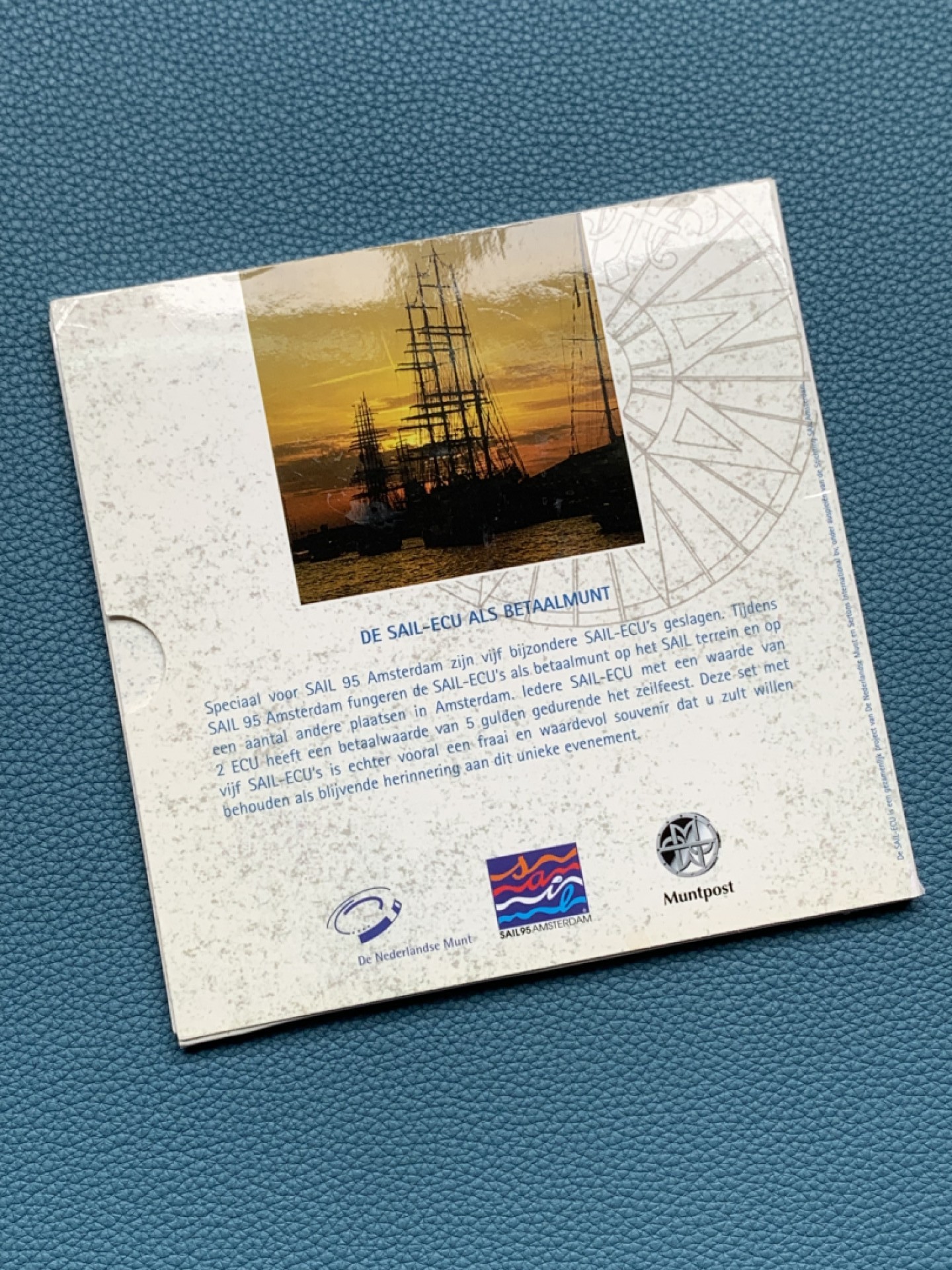 《竞宝斋》第154场-周日，周一，周四 3场 (全场包邮) 荷兰1995年 阿姆斯特丹大帆船 五枚套镍币 原厂封装