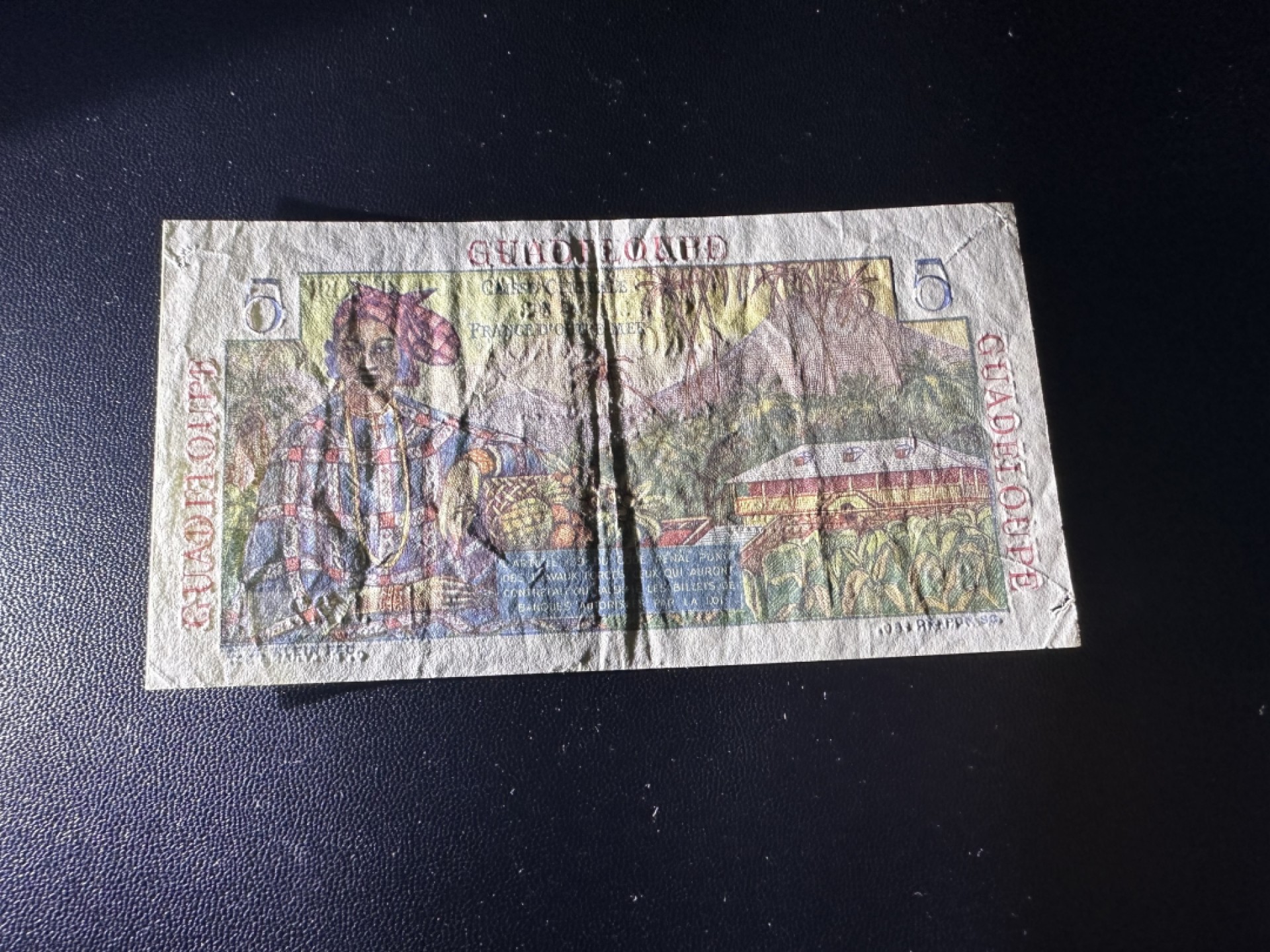 《外钞收藏家》第二百六十二期（连拍第二场） 法属圣皮埃尔和密克隆5法郎 品相如图