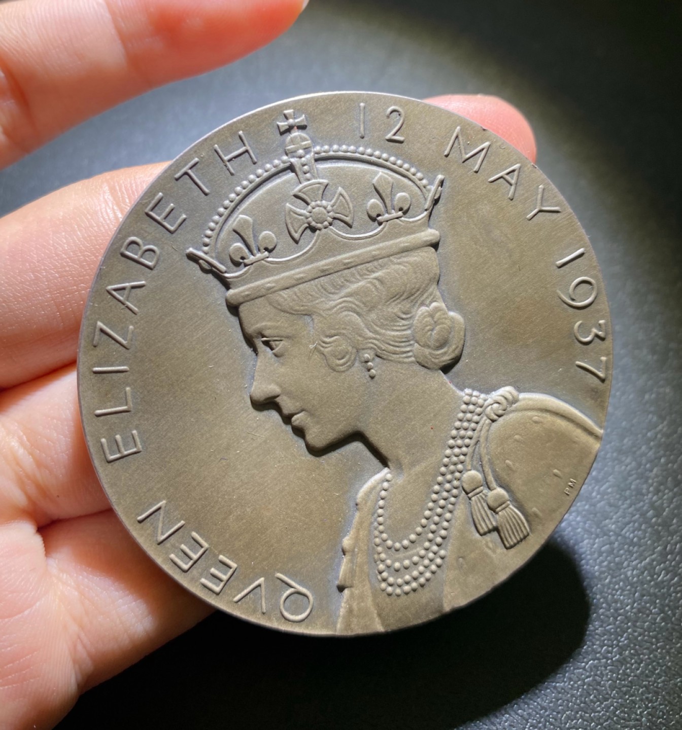 方圆集藏第三期专场 10734-英国1937年乔治六世和伊丽莎白王后加冕大银章