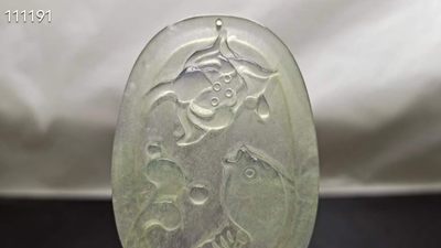 冰种白冰翡翠挂件，整料雕刻，水头超好，超级完美 冰种白冰翡翠挂件，整料雕刻，水头超好，超级完美