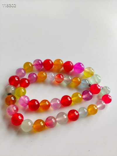 顶级龙石种多彩翡翠塔链，水头超好，超级完美，重171.4克 顶级龙石种多彩翡翠塔链，水头超好，超级完美，重171.4克