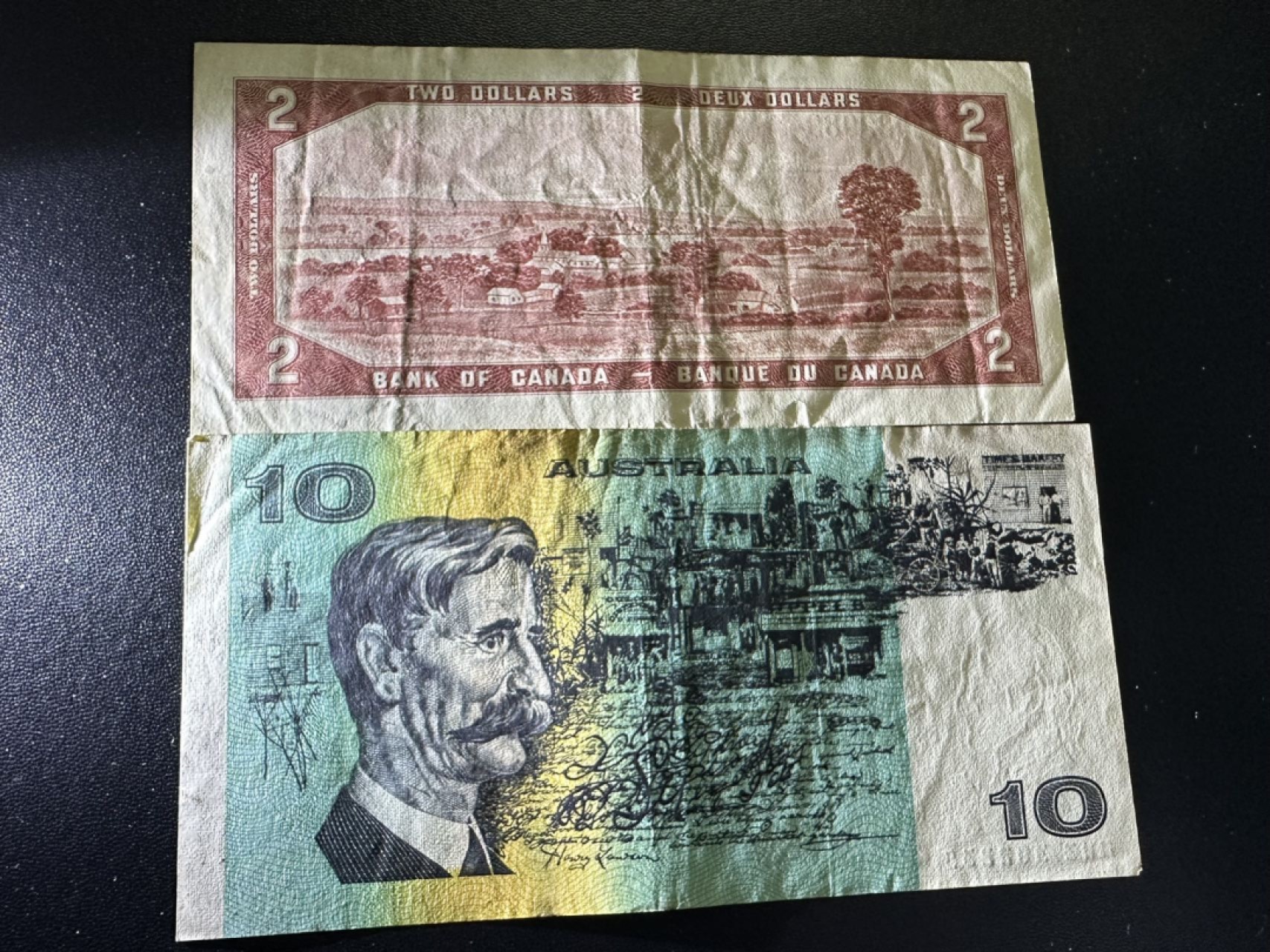 《外钞收藏家》第二百六十二期（连拍第二场） 加拿大、澳大利亚两张一起 流通品