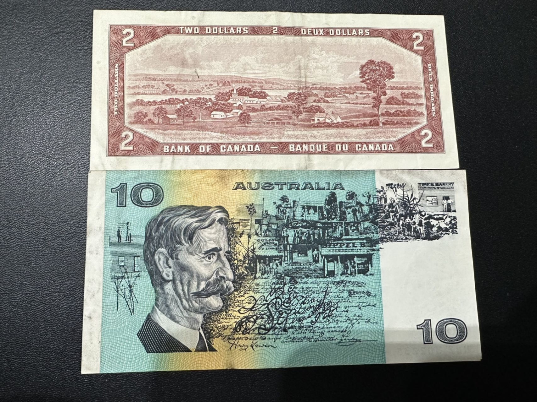 《外钞收藏家》第二百六十二期（连拍第二场） 加拿大、澳大利亚两张一起 流通品