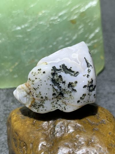 放福利！精美天然千层纹阿拉善玛瑙原石手工雕刻悟字把件（吊坠）一颗， 放福利！精美天然千层纹阿拉善玛瑙原石手工雕刻悟字把件（吊坠）一颗，