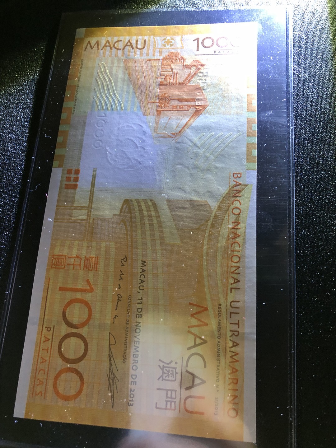 【Valley Gallery Auction】澳门纸币靓号【豹子/狮子/AA/补号】专场 [第一期] 【难得一见】澳门大西洋10-1000元【豹子靓号大全套】刀拆全新UNC，紫光无斑，日光无黄（100元为狮子号8888）
