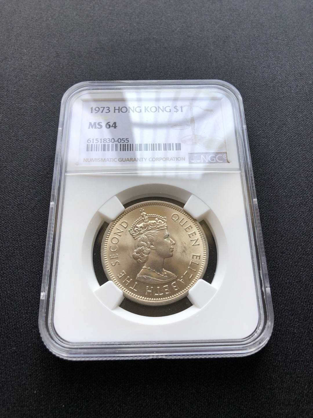 【Valley Gallery Auction】澳门纸币靓号【豹子/狮子/AA/补号】专场 [第一期] 1973香港大壹元，NGC MS64【原卷-卷拆全新送评】（车轮光十足）