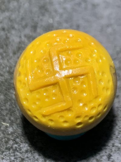 精美冰飘亚光战国红玛瑙手工雕刻万字符咒点珠一个， - 精美冰飘亚光战国红玛瑙手工雕刻万字符咒点珠一个，