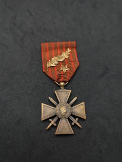 崇实勋章钱币拍卖所（第三期） - 法国战斗十字带团级嘉奖和旅级嘉奖（1914/1917）