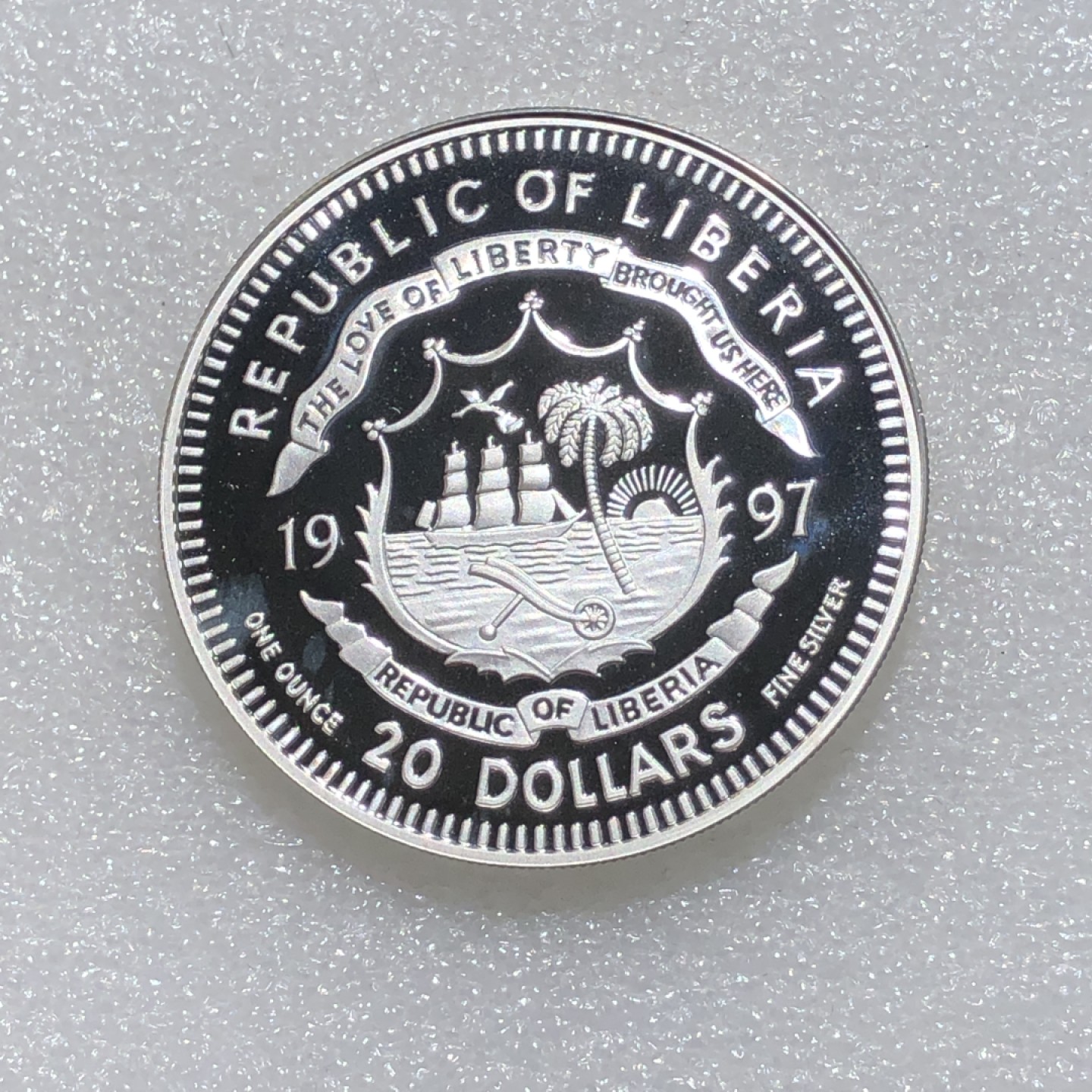 环球钱币第001场 99.9%银利比里亚邓小平20元银币