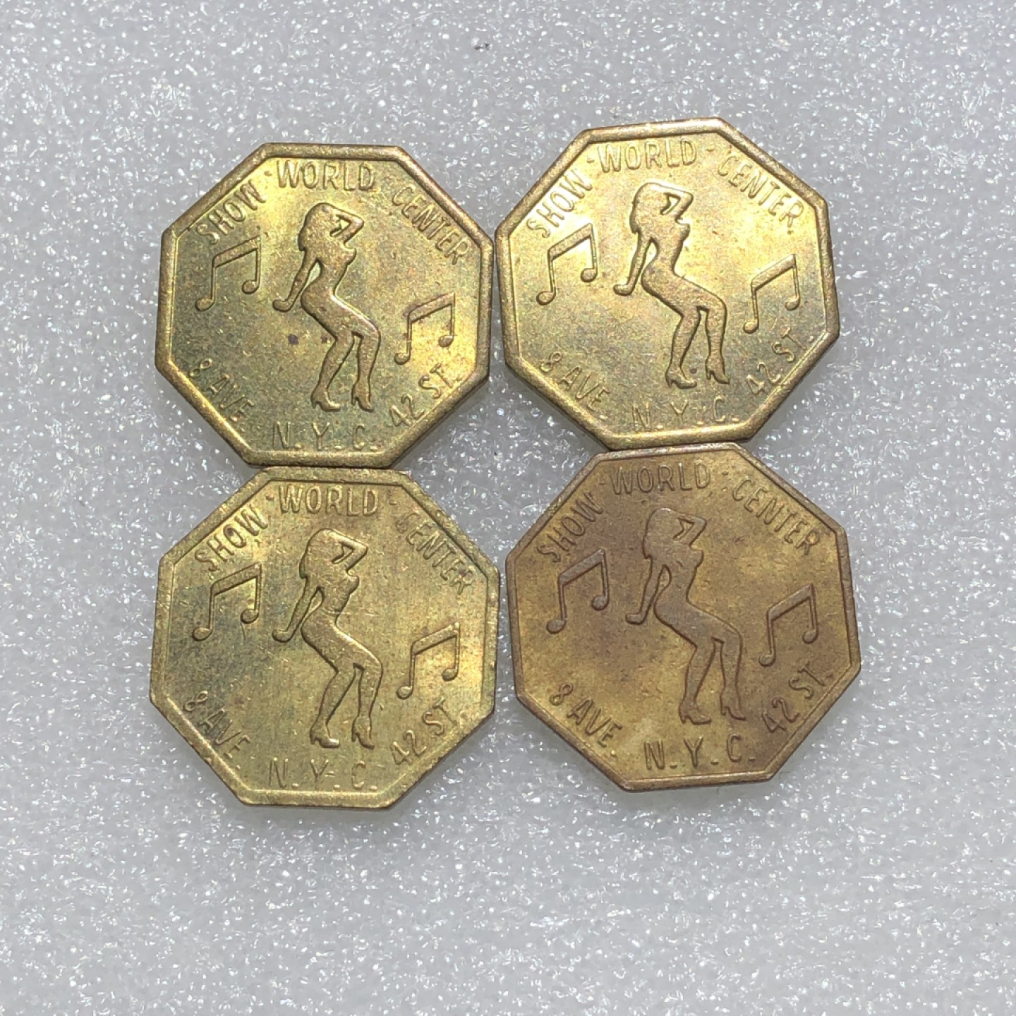 环球钱币第001场 外国风月场纪念章4枚