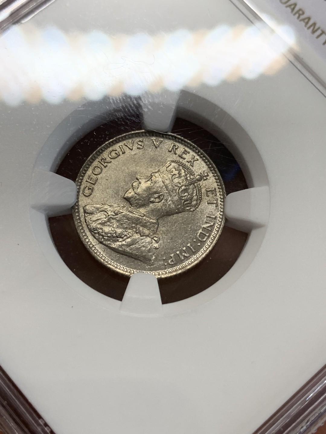 《竞宝斋》三少爷老婆本专场-第156场 (全场包邮) NGC UNCD 英属东非乌干达保护地1912年乔治五世国王头像25分银币