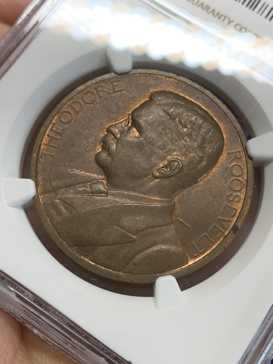 《竞宝斋》三少爷老婆本专场-第156场 (全场包邮) NGC MS63BN 美国1905年西奥多·罗斯福官方就职铜奖章