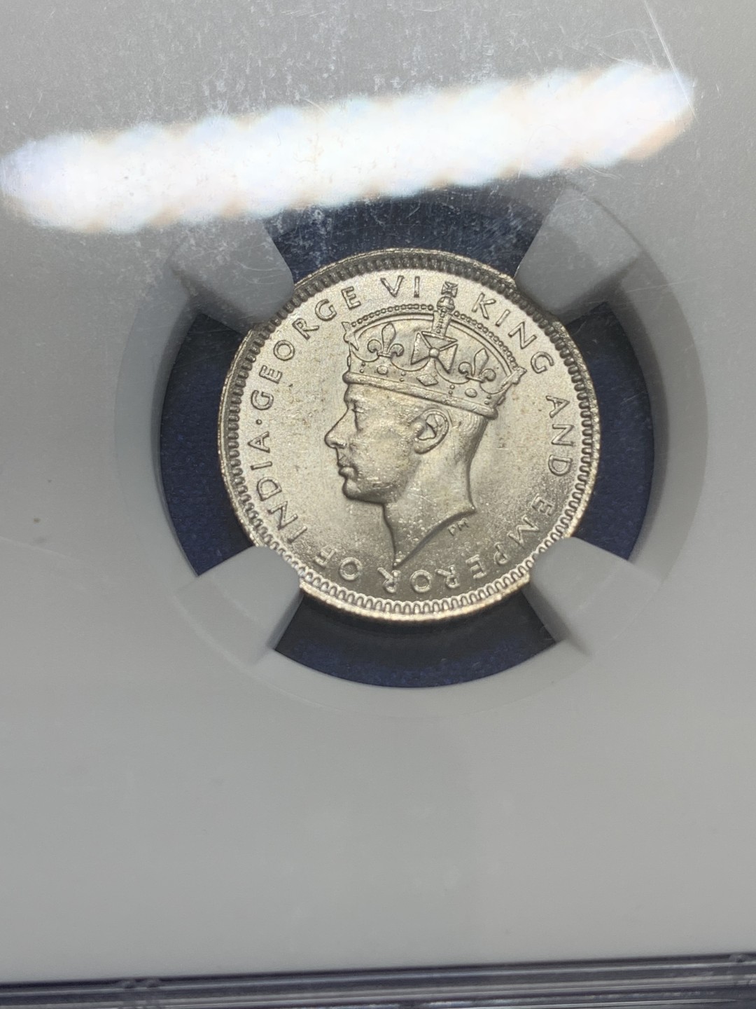 《竞宝斋》三少爷老婆本专场-第156场 (全场包邮) NGC MS63 英属马来亚1941年乔治六世国王头像10分银币