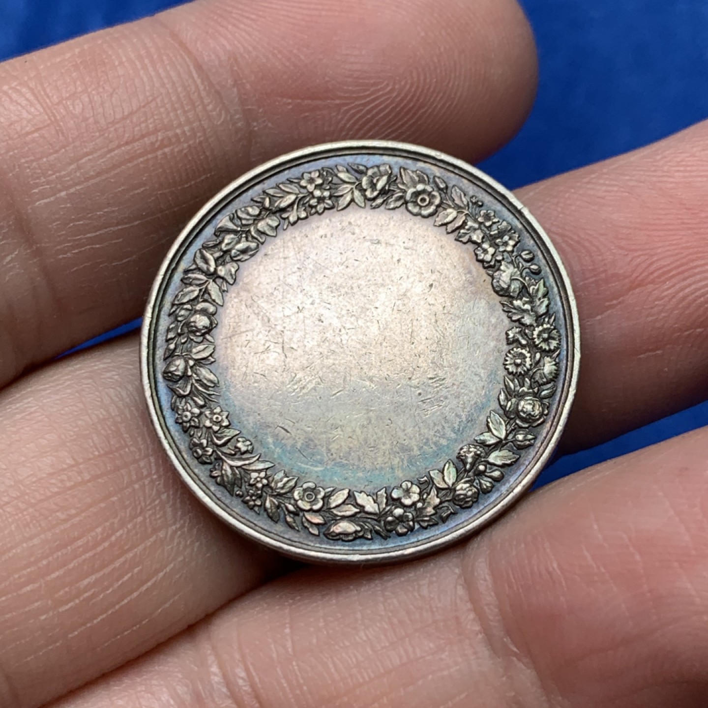 《竞宝斋》三少爷老婆本专场-第156场 (全场包邮) 法国结婚银章，蜜蜂+ARGENT边铭，直径29mm，重量10.05g