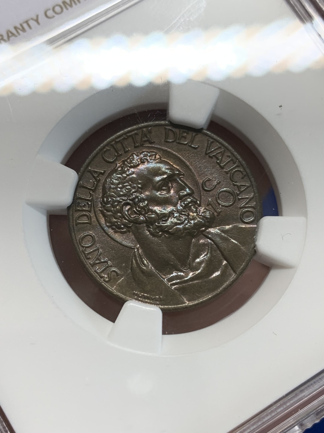 《竞宝斋》三少爷老婆本专场-第156场 (全场包邮) NGC MS64 梵蒂冈1940年10分铜币，高分不易