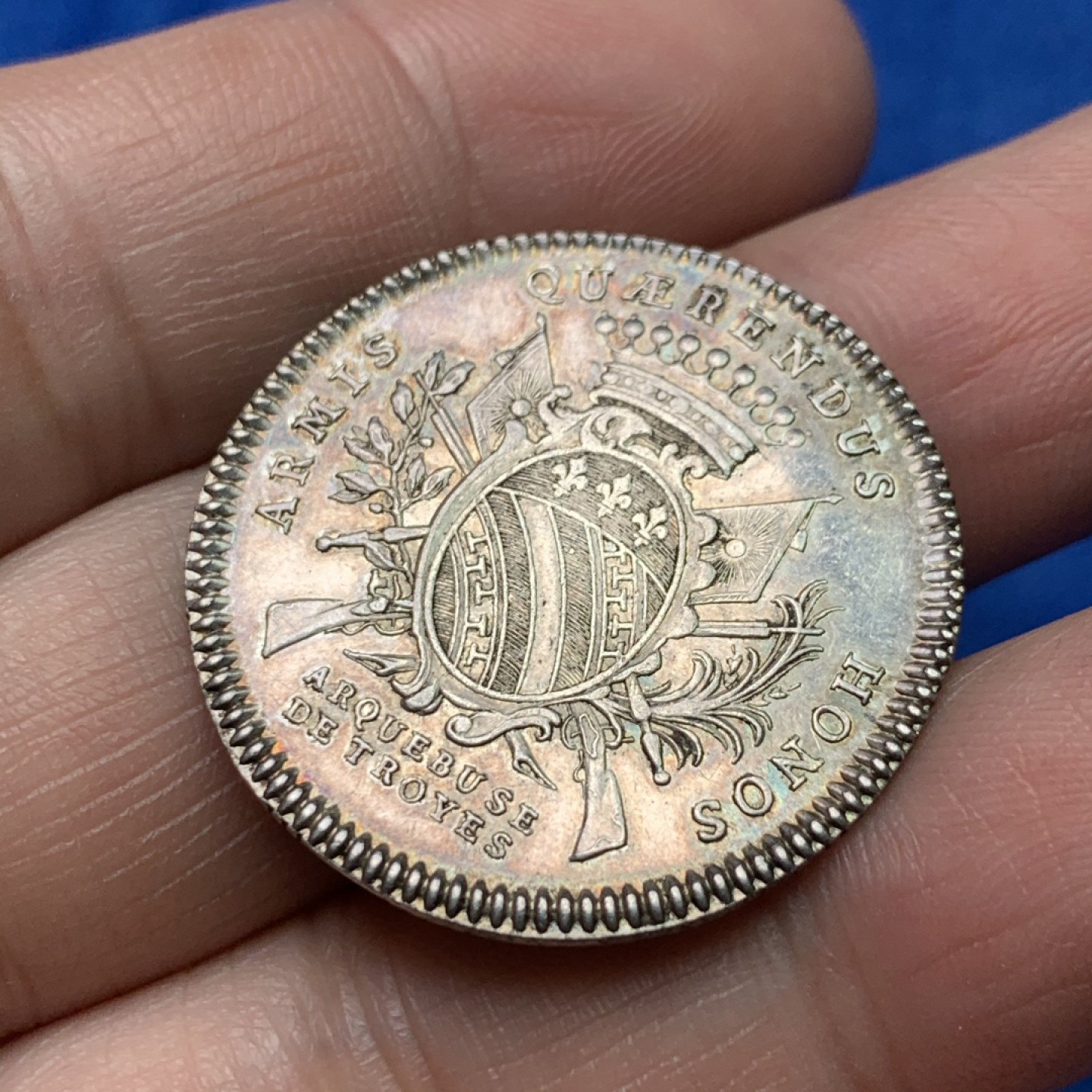 《竞宝斋》三少爷老婆本专场-第156场 (全场包邮) 法国路易十六国王头像代用银币，直径31mm，重量7.64g