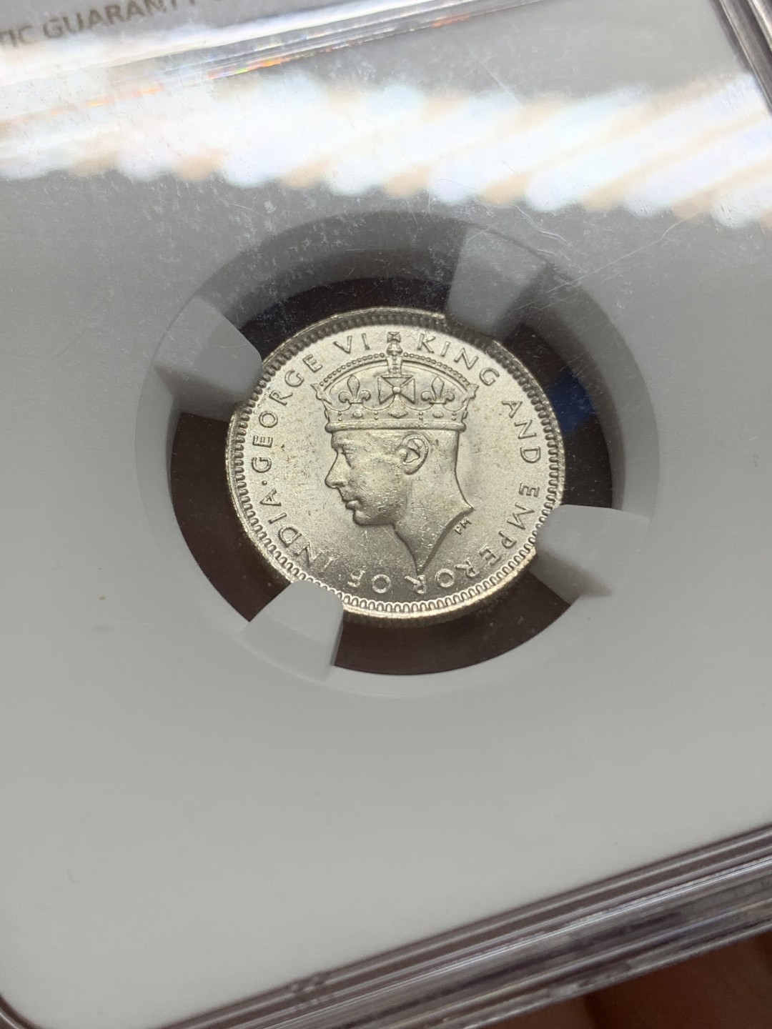 《竞宝斋》三少爷老婆本专场-第156场 (全场包邮) NGC MS63 英属马来亚1941年乔治六世国王头像10分银币