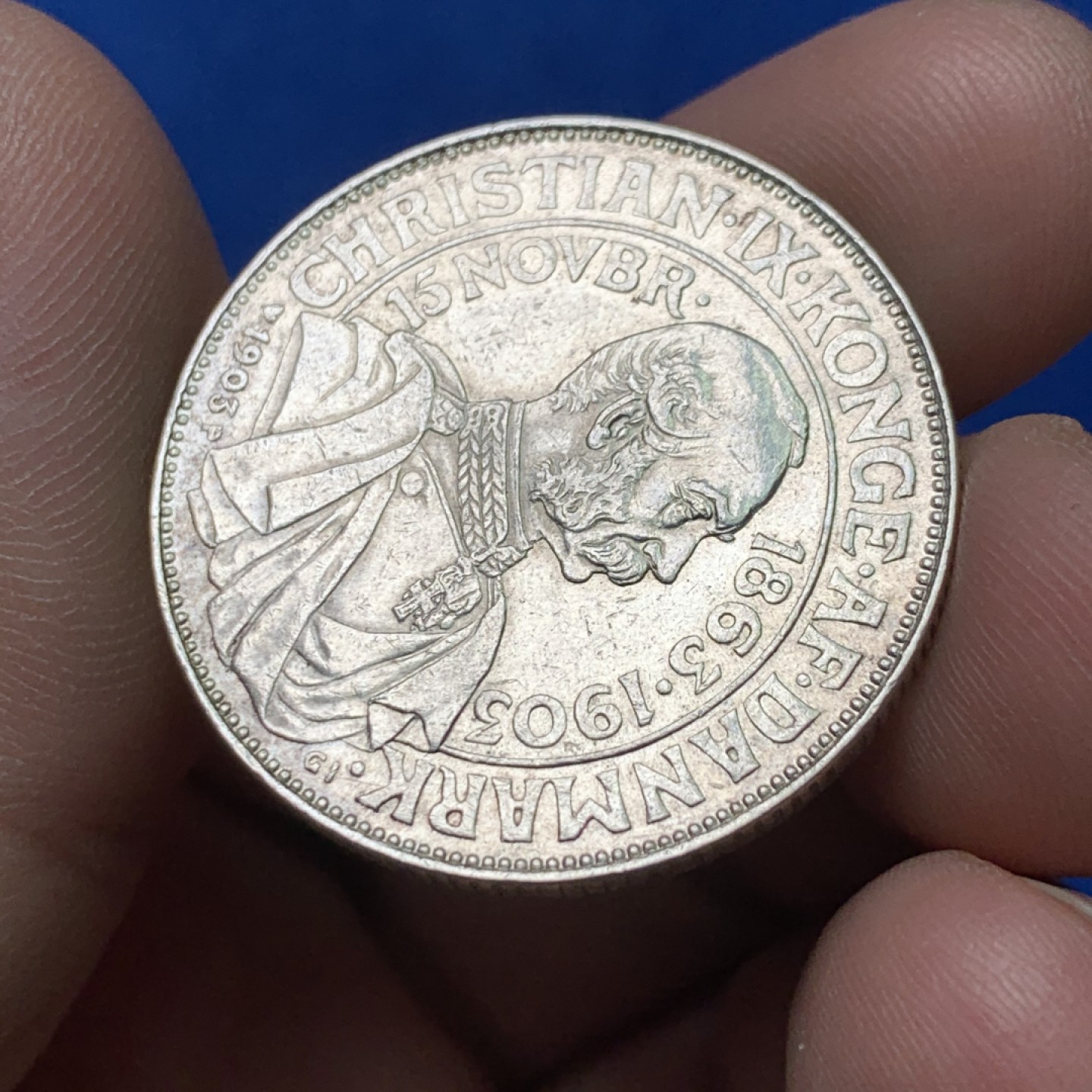 《竞宝斋》三少爷老婆本专场-第156场 (全场包邮) 丹麦1903年2克朗银币