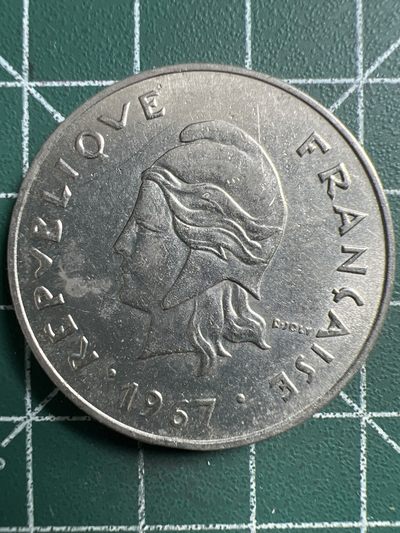 泡泡堂微拍第132幕硬币捡漏可累计专场👿👿，累计满二十元包邮，接受代拍业务 - 法属波里尼西亚50法郎