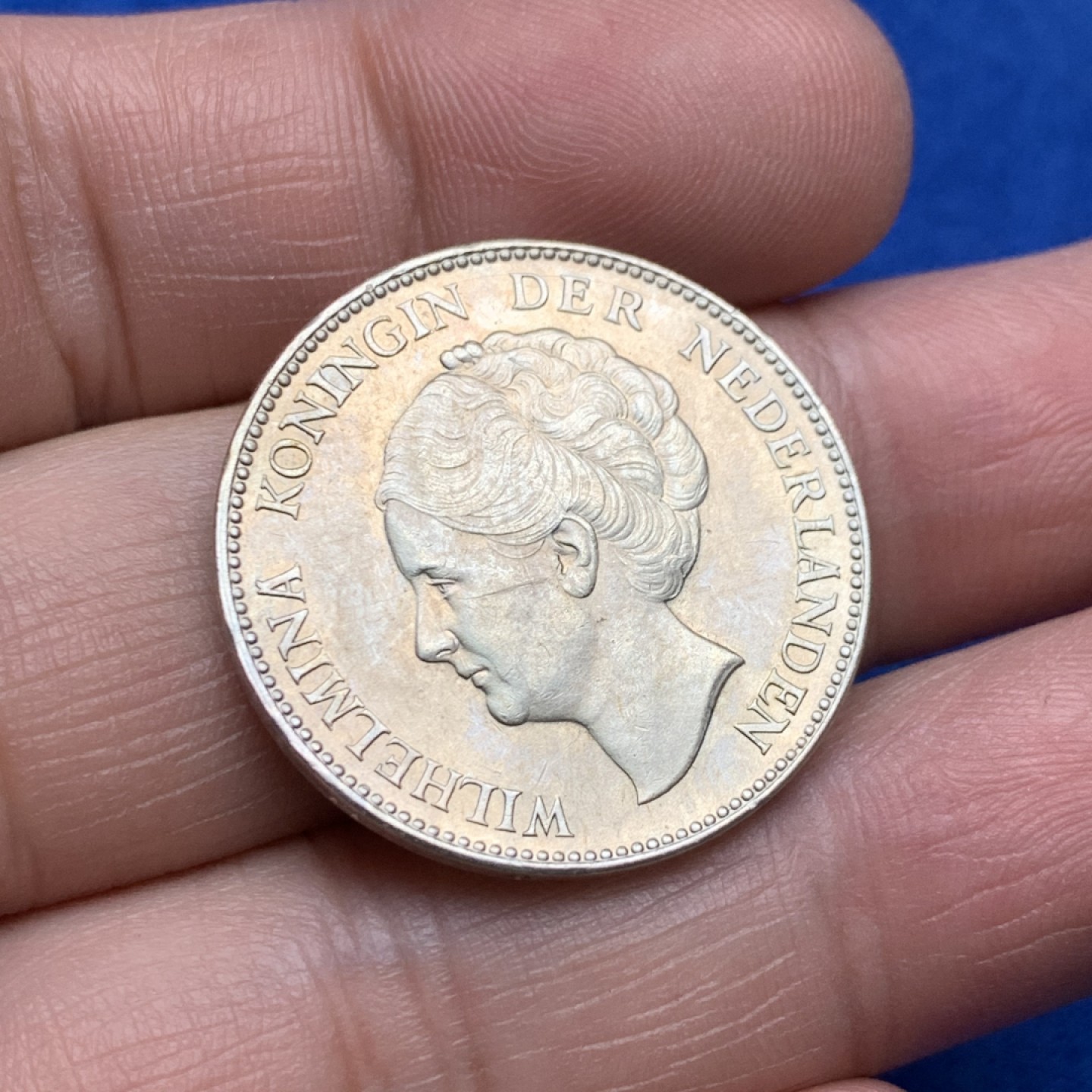 《竞宝斋》三少爷老婆本专场-第156场 (全场包邮) 荷兰1931年威廉明娜女王头像1盾小银币