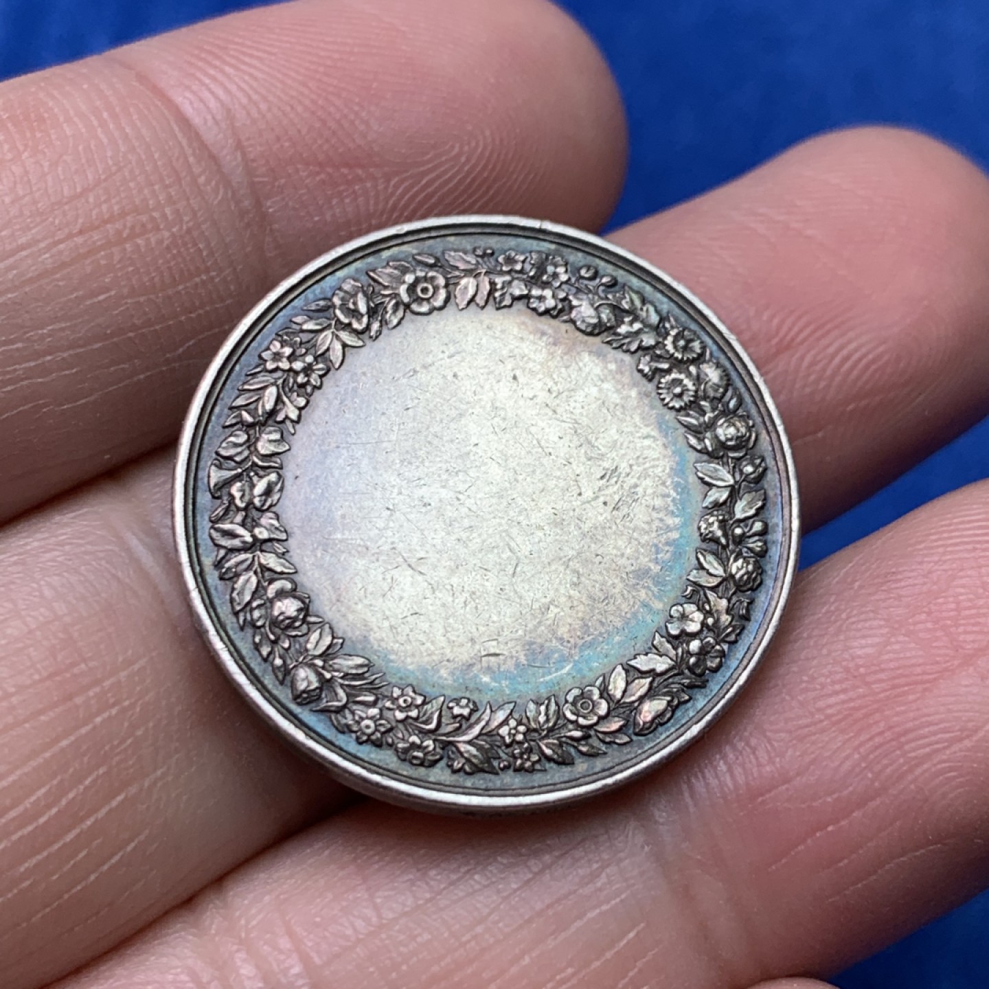 《竞宝斋》三少爷老婆本专场-第156场 (全场包邮) 法国结婚银章，蜜蜂+ARGENT边铭，直径29mm，重量10.05g