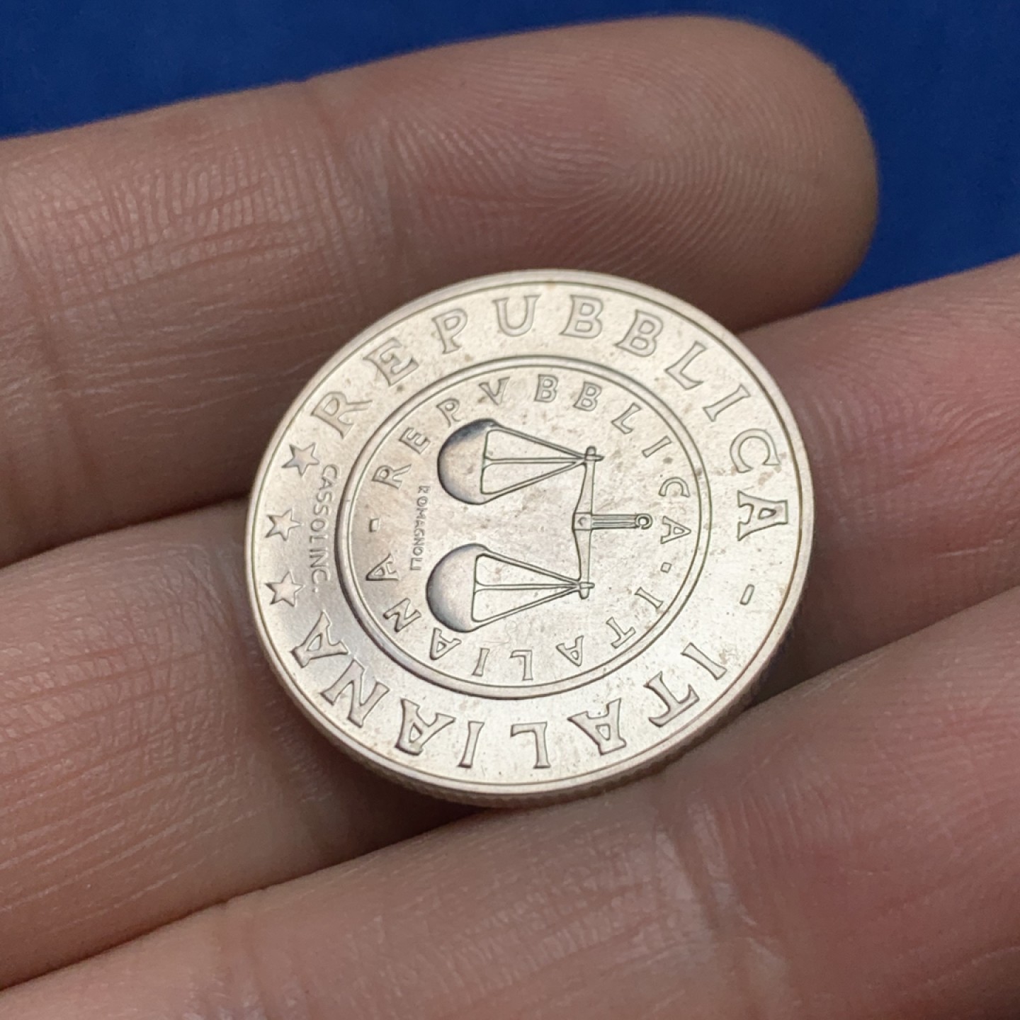 《竞宝斋》三少爷老婆本专场-第156场 (全场包邮) 意大利2001年最后的1里拉银币