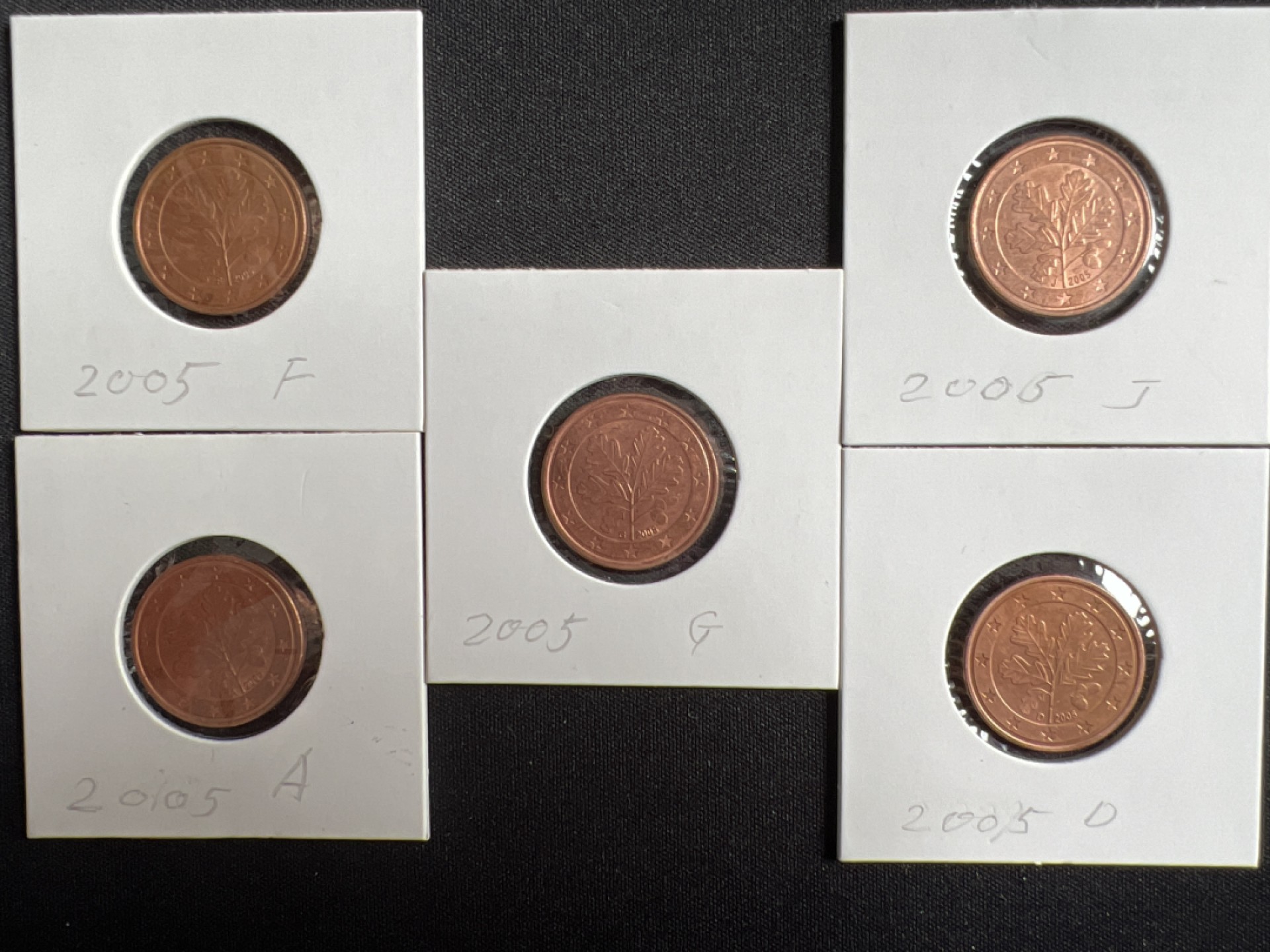 泡泡堂微拍第132幕硬币捡漏可累计专场👿👿，累计满二十元包邮，接受代拍业务 德国2005年5枚