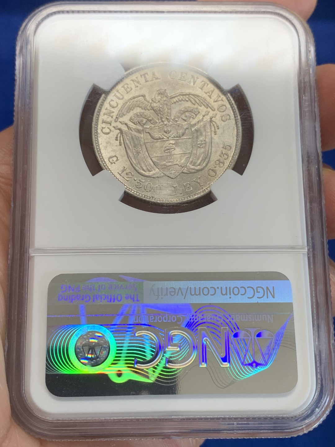 《竞宝斋》三少爷老婆本专场-第156场 (全场包邮) NGC MS62 哥伦比亚1892年50分银币